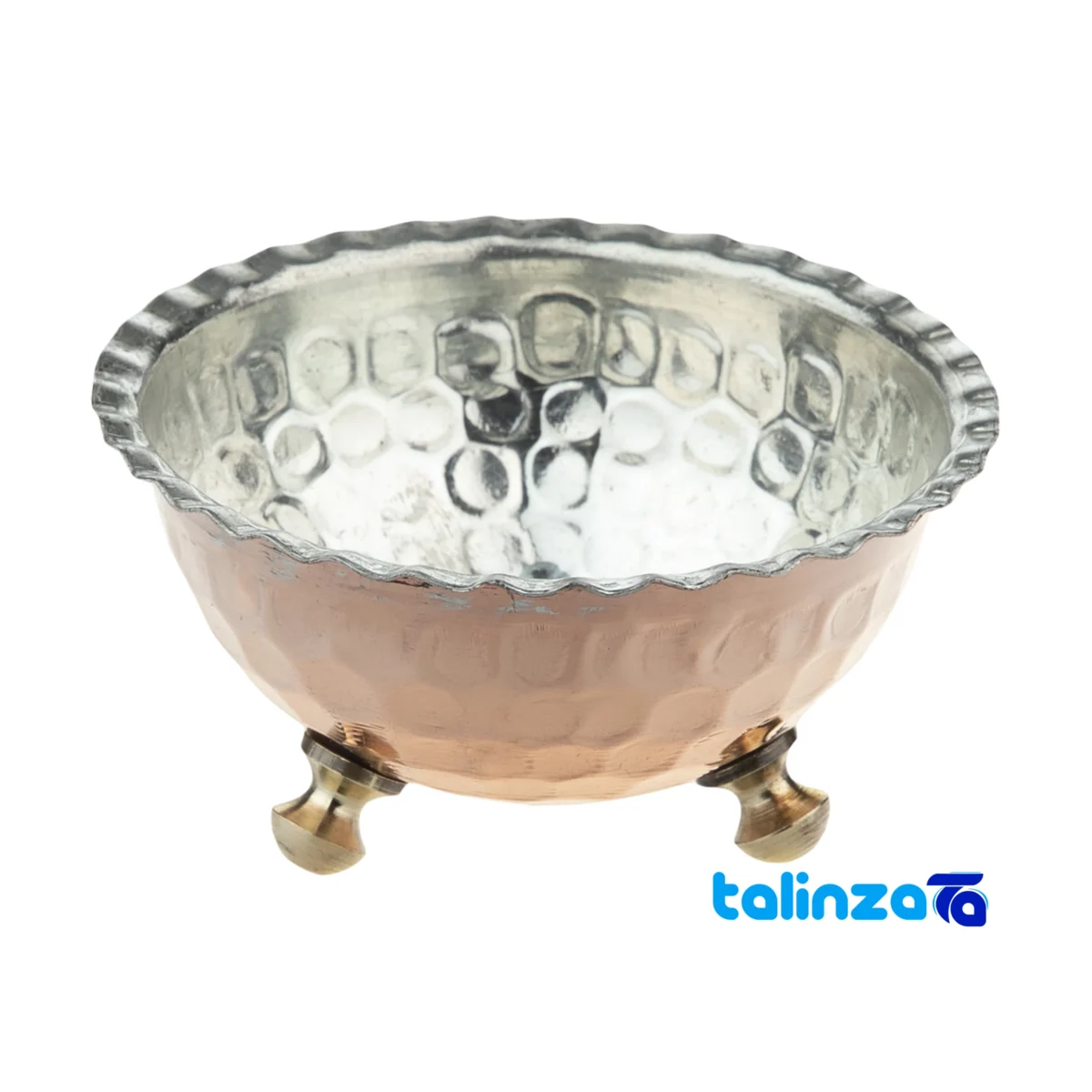 copper bowl - Front view design and key details