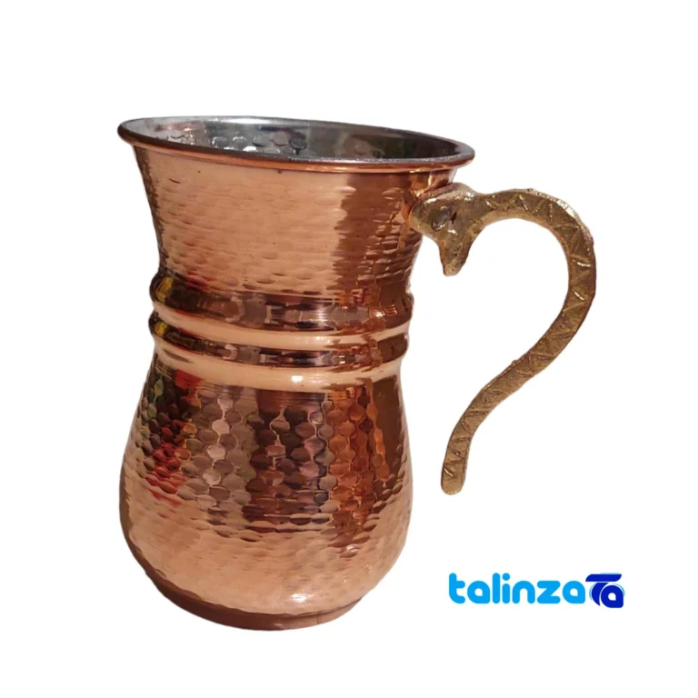 Turkish Copper Mug Set - Elegant Design and key details (Front view)