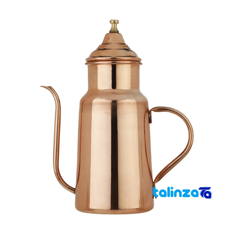 Copper Oil Can - Front view design and key details
