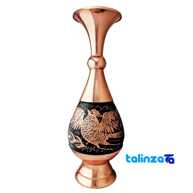 Diamond Cut Copper Vase design and key details (Front view)