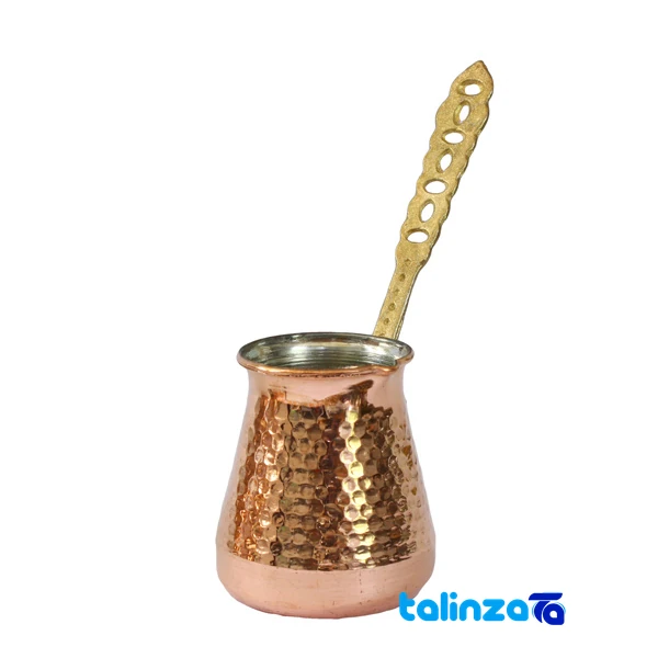 copper coffee pot - Front view design and key details