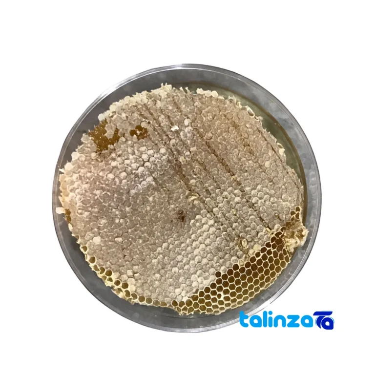 Natural Sadeh Honey - Premium Quality Dark Amber design and key details (Front view)