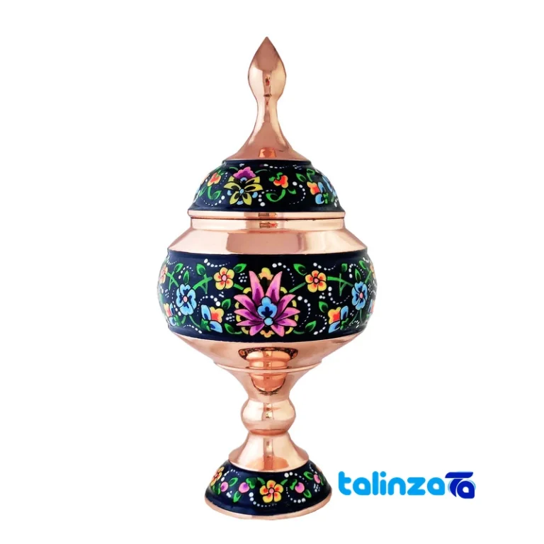 copper chocolate bowl - Front view design and key details