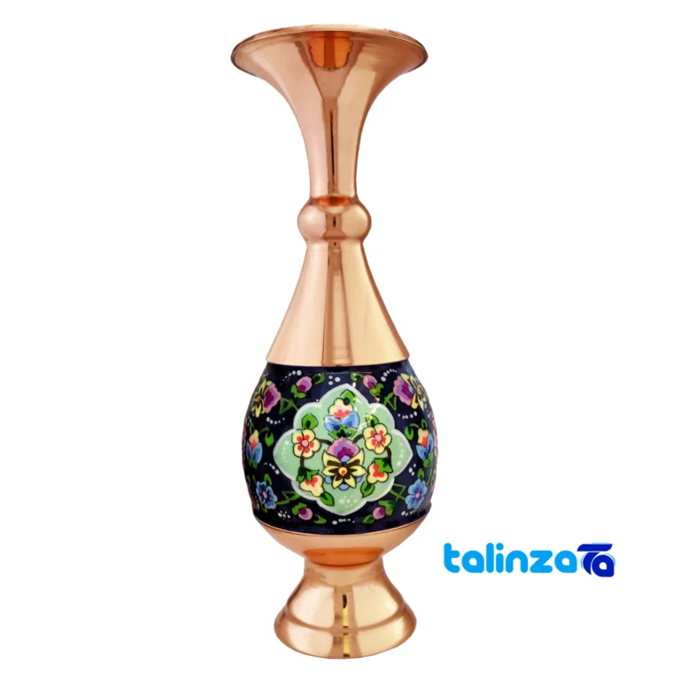 copper vase - Front view saffron grade and packaging