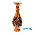 Front view of Aban Copper Vase Handcrafted Artistry design and key details