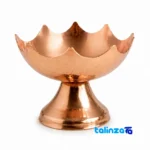 Copper Candy Dish Solar Pattern Stand design and key details (Front view)