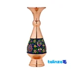 Front view of Pardaz Copper Vase Decorative Charm design and key details