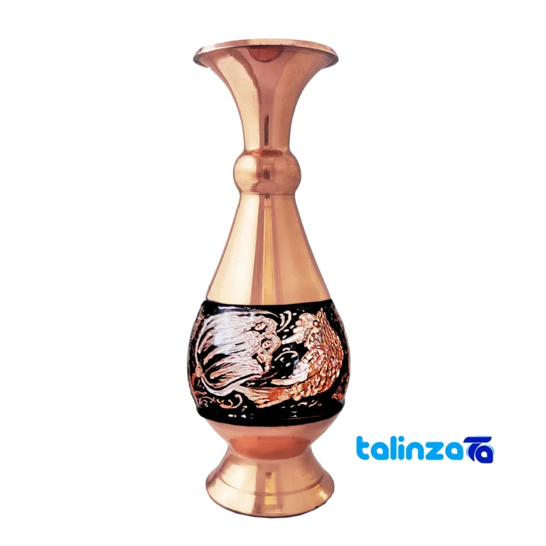 Diamond Cut Copper Vase - Elegant Decor - Package front showing product labeling and brand