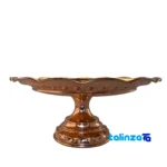 Diamond Copper Candy Dish - Front view showing design and key details
