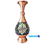 Front view of Negaristan Copper Vase Handcrafted Unique Design and key details