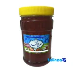 Front view of Haj Mohammad Pure Natural Honey 1000 grams design and key details