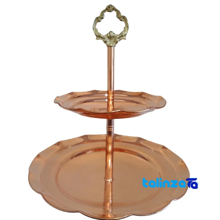 copper sweet dish - Front view design and key details