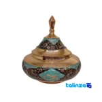 copper candy dish - Front view design and key details
