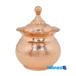 Zanjan Copper Candy Bowl Unique Design - Front view showing and key details