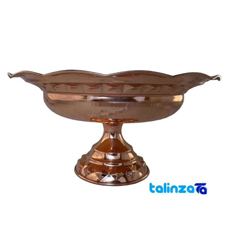 Diamond Copper Fruit Bowl design and key details (Front view)