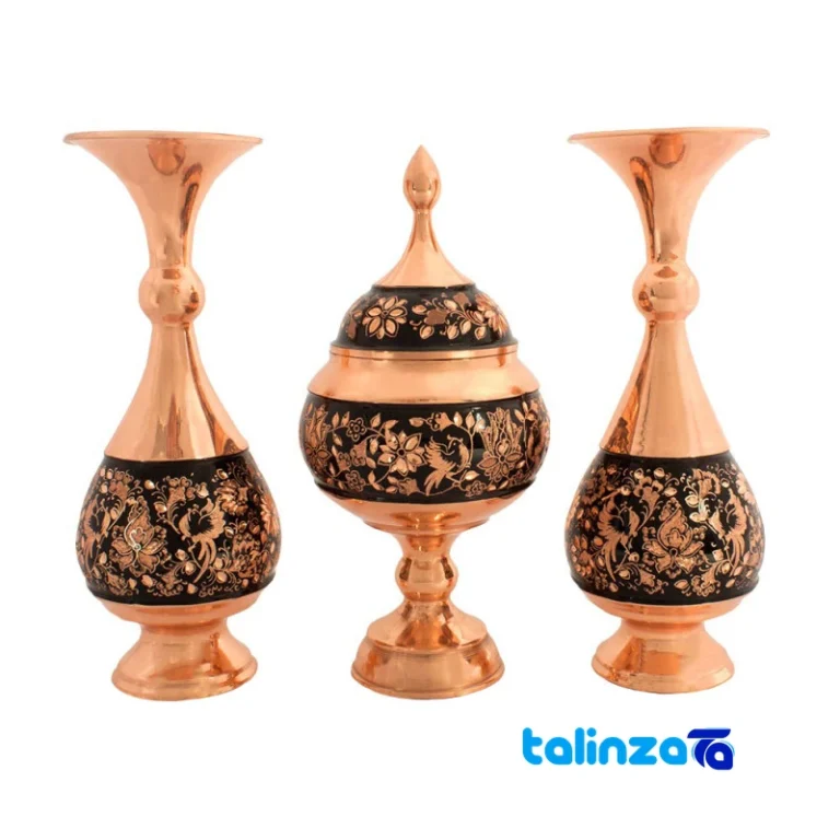 copper planter set - Front view design and key details