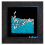 Melody Mosaic Copper Artwork - Front view showing design and key details