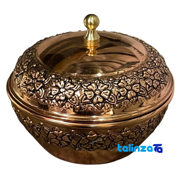 Diba Copper Sugar Bowl Elegant Design and key details (Front view)