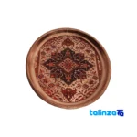 VT Brass Tray Floral Design 13x17x1 cm and key details (Front view)