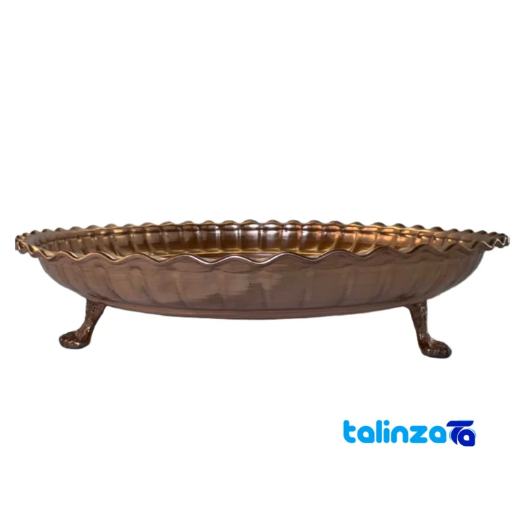 Copper Serving Tray - Front view design and key details