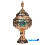 Copper Diamond Cut Candy Bowl Artistry 14x14x30 cm design and key details (Front view)