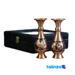 Diamond Cut Copper Vase Set - Elegant Design product labeling and brand (Package front)