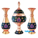 copper vase set - Package front product labeling and brand