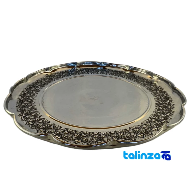 Artisan Copper Sweet Dish Floral Design 25 x - Front view showing saffron grade and packaging