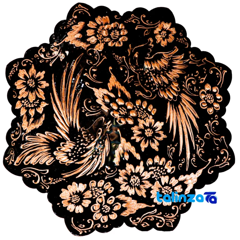 Handcrafted Copper Plate - Package front product labeling and brand