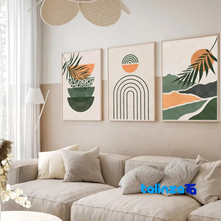 Minimalist Wall Art - Front view design and key details
