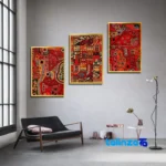 decorative wall art - Front view design and key details