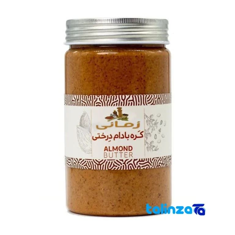 almond butter - Front view design and key details