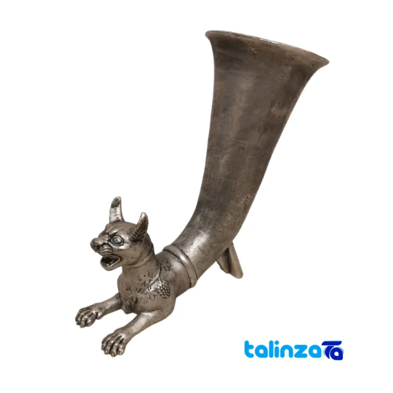 Persian Cat Rhyton Statue - Front view design and key details