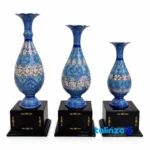 Front view of IR017 Trophy Cup Sculpture Set - Modern Design Sculptural and key details