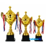 IR032 Trophy Cup Model Sculpture - Modern Design and key details (Front view)