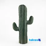 Papier Mache Cactus Sculpture Unique Design and key details (Front view)
