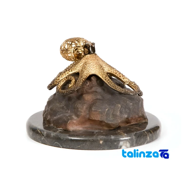 Front view of Octopus Statue Modern Design Unique Home Decor and key details