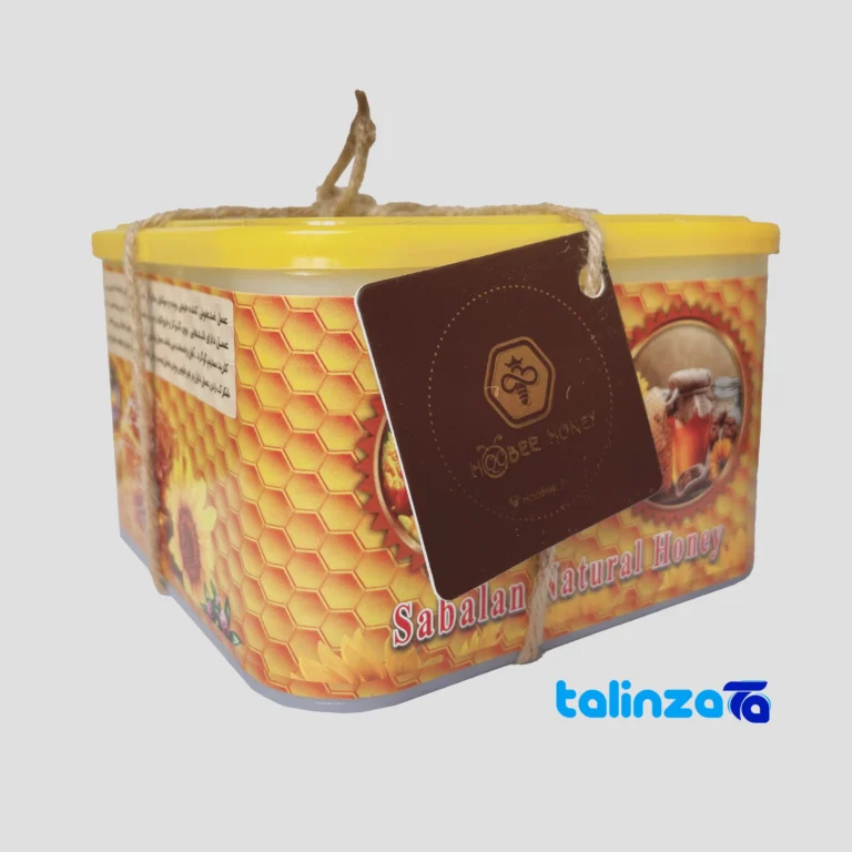 Hobi Organic Beeswax Honey 1000 grams design and key details (Front view)