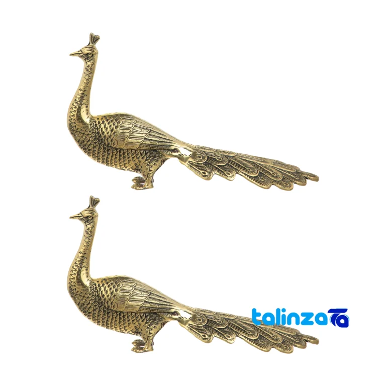 Peacock Statue - Package front product labeling and brand