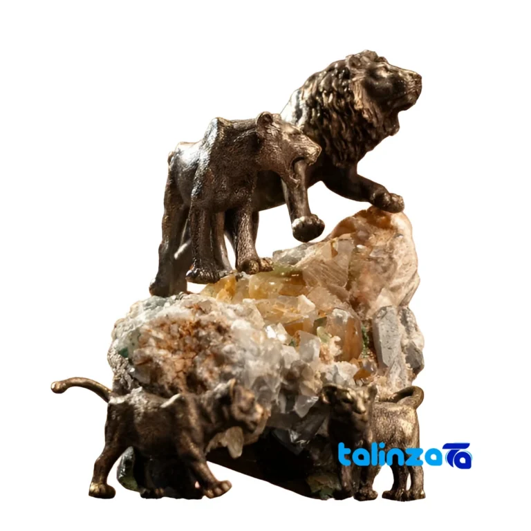 Decorative Bronze Animal Sculpture Classic Design - Front view showing and key details