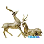 Front view of Maral Brass Decor Set - Elegant Design and key details