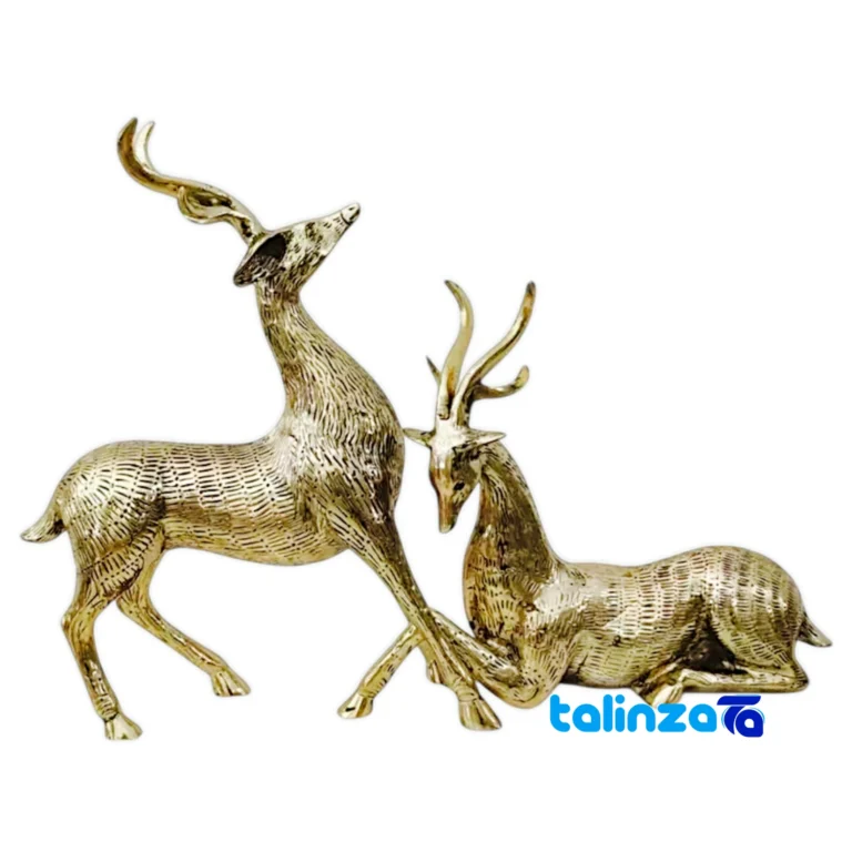 Front view of Maral Brass Decor Set - Elegant Design and key details