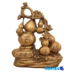 China Bronze Sculpture Pear Blossom Branch Design 17x10x25 cm and key details (Front view)
