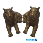 bronze tiger statue - Front view design and key details