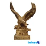 Bronze Eagle Sculpture - Front view design and key details