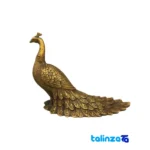bronze peacock statue - Front view design and key details