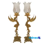Brass Candle Holder Angel Model S-4266 Set of Two product labeling and brand (Package front)