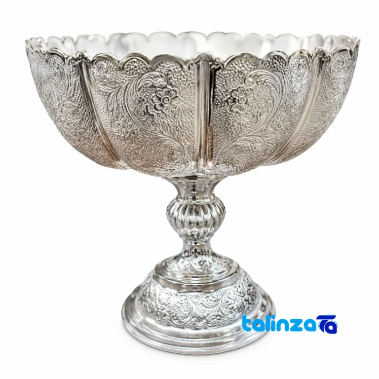 Brass Fruit Bowl - Front view design and key details