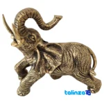 Front view of H-1114 Brass Elephant Sculpture Decorative 31x13x31 cm design and key details