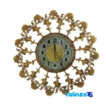 Front view of Brass Wall Clock Solar Model H-1217 55 x dial layout and markers